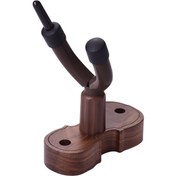 Resim Mufunye Keman Ve Viola İçin Ahşap Tutucu - Siyah Ceviz Ağacı Tabanlı - Ma-5b Modeli 