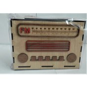Resim LEVA HAUSE Radyo Model Ahşap Kumbara18x13 cm 
