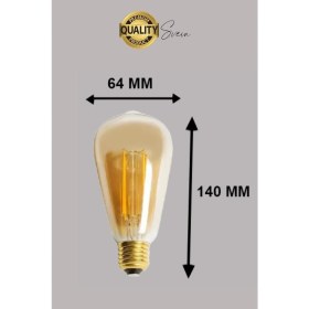 Resim Svein Vintage Spiral Filament Blubs Rustik Retro Akkor LED Ampul Yüksek Işıklandırma Lamba Gün Işığı E27 