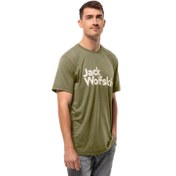 Resim Jack Wolfskin Brand T Erkek Yeşil Tişört 