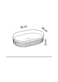 Resim Lena - Tezgagh Üstü Porselen Lavabo Beyaz - Ey-4702- Beyaz 