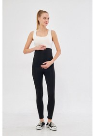 Resim Lesa Wear Ayarlanabilir Yüksek Bel Esnek Toparlayıcı Ve Sıkılaştırıcı Hamile Tayt 