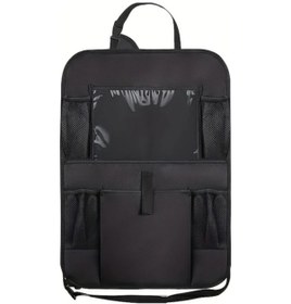 Resim Xuweiwei 2 Storage Cepli Çocuk Oto Koltuğu Organizer Çok Fonksiyonlu Tablet Cebi Ayarlanabilir Kayış 