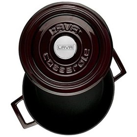 Resim Metal Premium Serisi - Döküm Yuvarlak Tencere, 24 Cm, Majolik Mor 