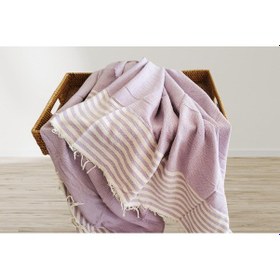 Resim Aksu Summer Line Çok Amaçlı Örtü Pike Koltuk Örtüsü 170x220 Lila Lila 