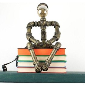 Resim Hediyelik Kitap Okuma Lambası, El Yapımı Endüstriyel Masa Lambası 