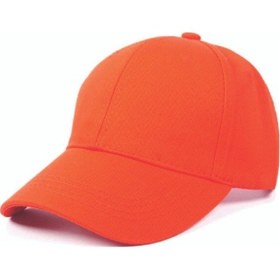 Resim Unisex Ayarlanabilir Turuncu Spor Basic Şapka Turuncu 
