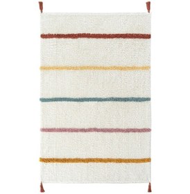 Resim Cool Halı Cool Cotton Ccn 01 Multy Xw Makinede Yıkanabilir Kaymaz Taban Pamuk Dokuma Bebek Halısı Çok Renkli 