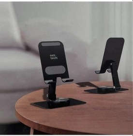 Resim Nettech Nt-010 Metal Telefon Stand Siyah Siyah 