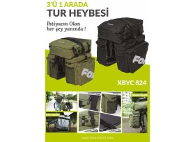 Resim İTHAL Xbyc 824 60 Litre Bisiklet Heybe Tur Çanta 