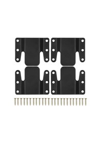 Resim Geeroyoo 4 Parça Kalın Modüler Koltuk Bağlantı Parçaları, 24 Vidalı Ev Ofis İçin Çok Amaçlı Montaj Kiti 