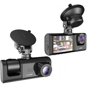 Resim Dv300 Yeni 3 Kameralı Araç İçi Kayıt Kamerası 2 İnç Ips Ekran 