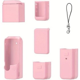 Resim Willowhaven Djı Pocket 3 İçin 6 Parça Silikon Kılıf Osmo Şok Dayanımlı Pembe 