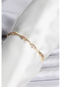 Resim Yıldız Model Gold Renk Pirinç Bileklik - Tj-bb8081 Diğer 