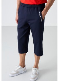 Resim Tommylife Tommy Life İndigo Ön Cep Detaylı Standart Kalıp Klasik Paça Erkek Kapri - 83092 İndigo 