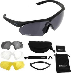 Resim Usa Military Daisy C10 3 Lensli Taktikal Bisiklet Motorsiklet Gözlük 