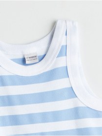 Resim LC Waikiki NEVAVM Farkıyla LCW Kids Mavi oval Yaka Kız Çocuk Atlet - S5L218Z4-LEN 