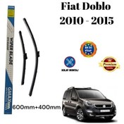 Resim Fiat Doblo 2010 2011 2012 2013 2014 2015 Uyumlu Ön Cam Muz Tipi Silecek Süpürgesi Seti 600/400mm Silbak 