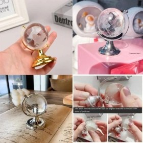 Resim SÜS Mey Ithalat® Kristal Büyük Boy Cam Dünya Küresi 