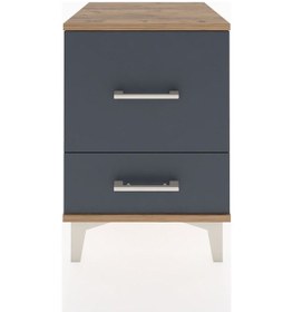 Resim Hyperion Komodin 2 Çekmeceli 44x44x64 Çam-antrasit Çam 