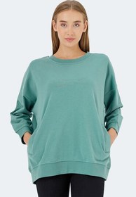Resim VIKENTI SW Oversize Kadın Sweatshirt Yeşil 