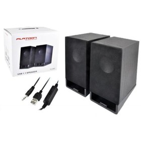 Resim Platoon Pl-4000 Speaker Usb 1+1 Ahşap Hoparlör 