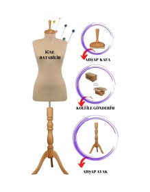 Resim 38 Beden Full Iğne Batabilen Terzi Mankeni Prova Mankeni Vitrin Mankeni Po-01 9520 