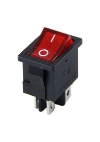 Resim Ic-119 4 Pinli Işıklı Mini Anahtar 