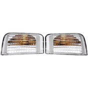 Resim Crackedice 1 Çift Araba Kanat Aynası Gösterge Işığı Merceği 6325.h1 6325.h0 