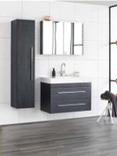 Resim Orbe Collection 80'lik Boy Dolaplı Aynalı Banyo Dolabı 0022 