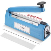 Resim 20 Cm Plastik Gövde Poşet Yapıştırma Makinesi 