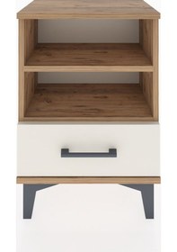 Resim Arges Komodin 2 Raflı Tek Çekmeceli 44x30x64 Çam-aytaşı Çam 