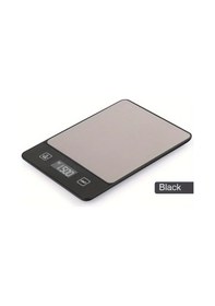 Resim Honeybeeshop Siyah Kullanıcı Dostu Dijital Mutfak Tartısı 10kg 22lb Paslanmaz Çelik Kolay Temizlenebilir Hassas 1g Doğruluk Gram Ve Oz 