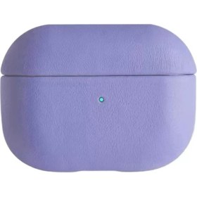 Resim Airpods Pro 2 (2.nesil) 405 Deri Kılıf Lila 