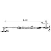 Resim EL FREN TELI ON SPRINTER LT35 97> 2460 