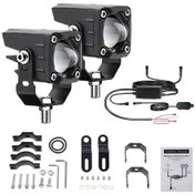 Resim Maiyame Motorsiklet Yardımcı Led Farı: 18000 Lumen, Ip68 Su Geçirmez, 12-30v Geniş Voltaj, 6 Led& 43 6 Yeşil Çip 
