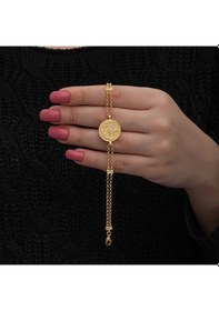 Resim Hk Gümüş Kadın Bileklik Gold Kaplama Tuğralı Gümüş Takı Hediyelik Ürünler-205225 Çok Renkli 