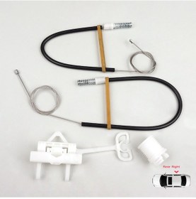 Resim Fiat Punto Evo 3 199 2005-2024 İçin Manuel Arka Sağ Cam Kriko Set 