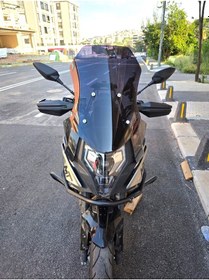 Resim Motocam Cf Moto 700 Mt Siperlik Ön Cam 2024-2025 Model 56cm Siyah Renkli 4mm 