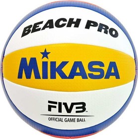 Resim Mikasa BV550C-WYBR FIVB Onaylı Sentetik Deri Beach Resmi Voleybol Topu 