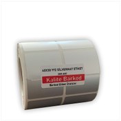 Resim 40x30 Yanyana 2 li Silvermat Etiketi | Rulo Barkod Etiketi 