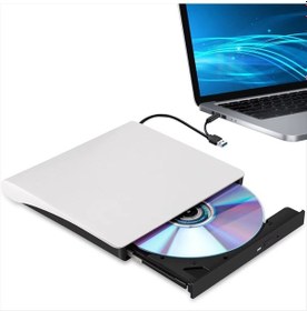 Resim Taşınabilir Harici Usb 3.0 Tyce-c Cd/dvd Optik Yazıcı Okuyucu Ultra İnce Windows Mac Dizüstü 