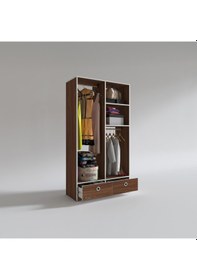 Resim Kenzlife giysi dolabı 2 bölmeli 2 çekmeceli bedri 182*100*42 cvz dolap kapaksız 