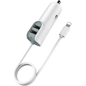 Resim iPhone 6/7/8/x/xr/xsmax/11/12/13/14 Serileri ile Uyumlu Araç Içi Çakmaklık Şarj Başlığı ve Kablo Set 