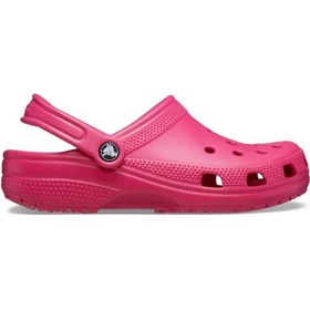 Resim Crocs 10001 Classic Fuşya Unisex Terlik Renksiz Şeffaf 