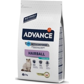 Resim Advance Hairball Sterilised Hindi Etli Kısırlaştırılmış Yetişkin Kedi Maması 3 KG 