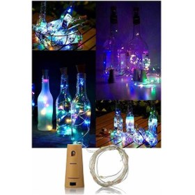 Resim Kulvaravm 5 Adet Mantar Tıpalı Peri Led Işık 2 Metre Rgb RGB 