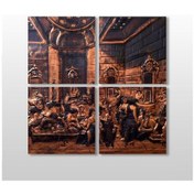 Resim Bakır Tablo Kanvas Tablo 190x190cm 