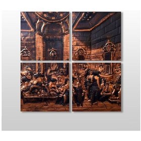 Resim Bakır Tablo Kanvas Tablo 190x190cm 