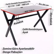 Resim Xprime Noxus Oyuncu Masası 140 CM 